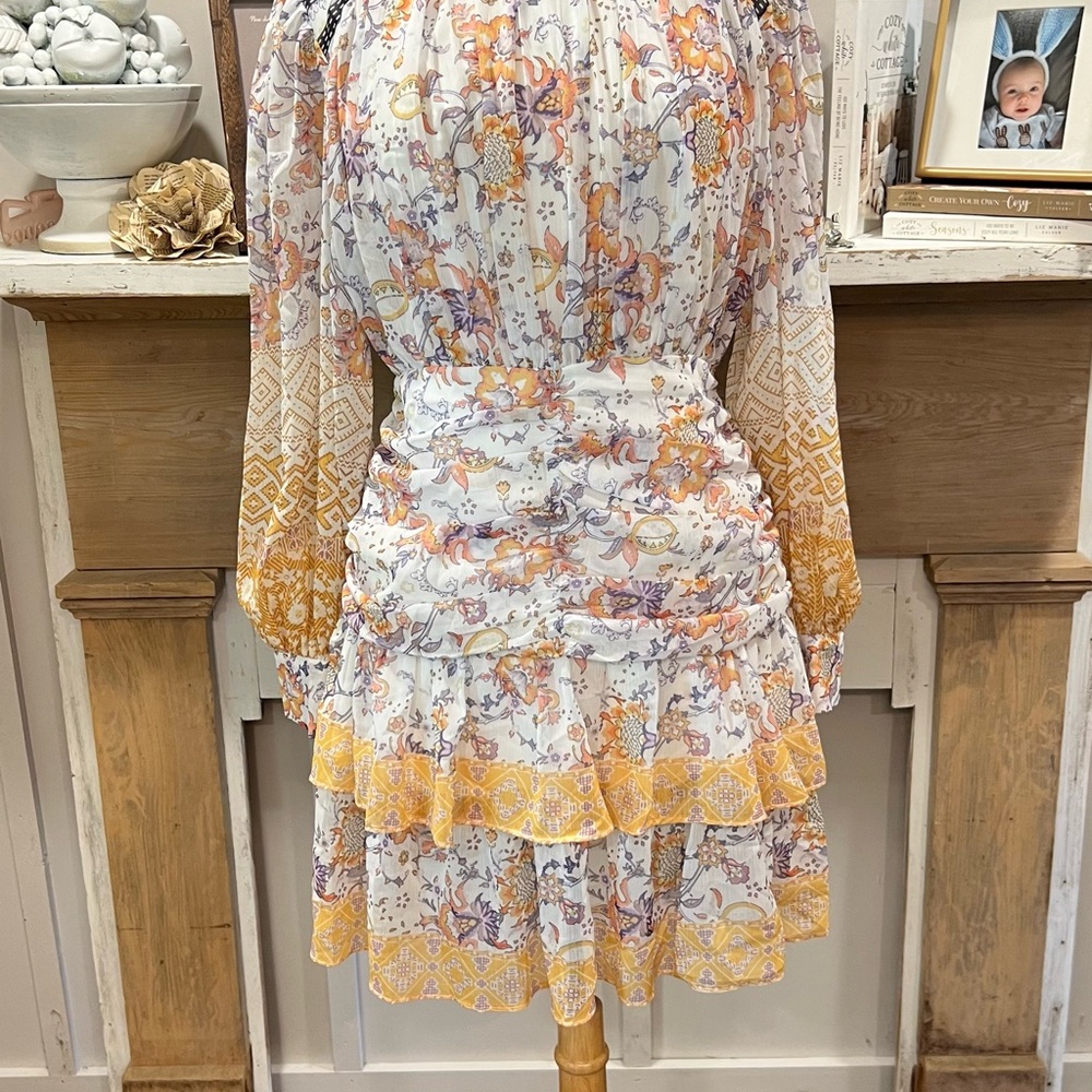 Beulah Ruffle Tiered Long Sleeve Dress